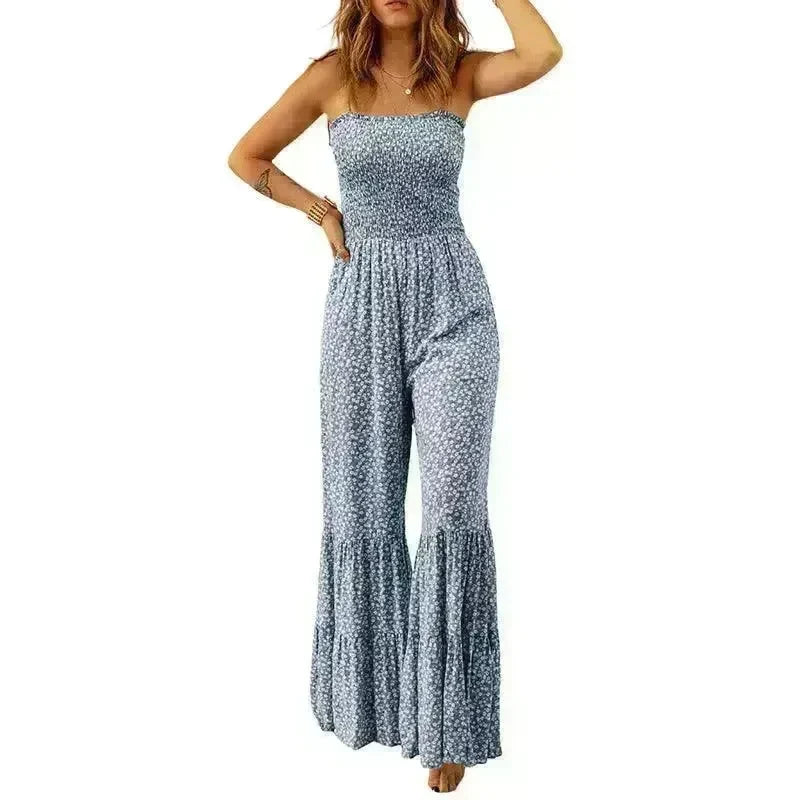 Spaghetti Strap High Waist Jumpsuit For Women - EX-STOCK CANADA