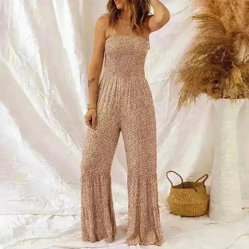 Spaghetti Strap High Waist Jumpsuit For Women - EX-STOCK CANADA
