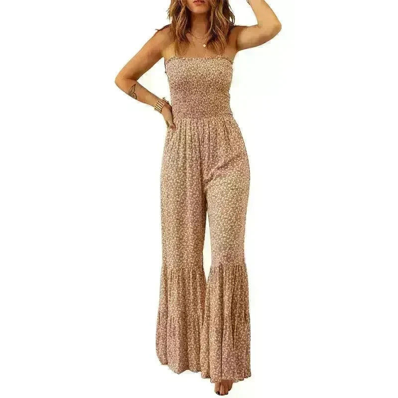 Spaghetti Strap High Waist Jumpsuit For Women - EX-STOCK CANADA