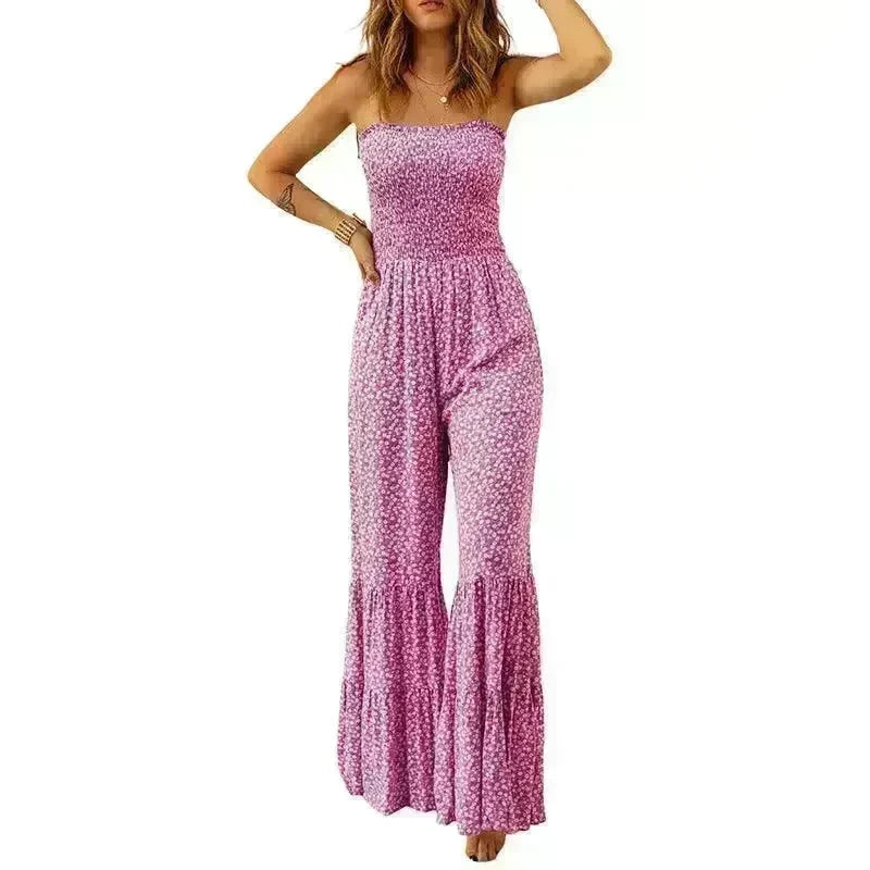 Spaghetti Strap High Waist Jumpsuit For Women - EX-STOCK CANADA