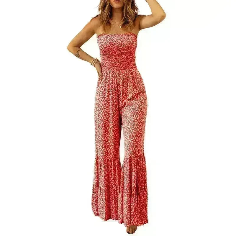 Spaghetti Strap High Waist Jumpsuit For Women - EX-STOCK CANADA