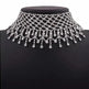 Sparling Rhinestone Diamond Fringed Tassel Choker Necklace for Women Bridal Wedding Luxury Necklace - EX-STOCK CANADA