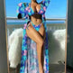 Split Long Sleeve Ins Blouse Banded Bikini - EX-STOCK CANADA