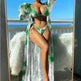 Split Long Sleeve Ins Blouse Banded Bikini - EX-STOCK CANADA