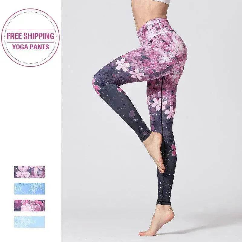 Sports gym printed yoga pants - EX-STOCK Canada