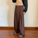 Sports Pants Male Straight Wide Leg Striped Casual Trousers - EX-STOCK Canada