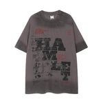 Spray Painting Do Dirty Old Letter Print Short-sleeve - EX-STOCK Canada