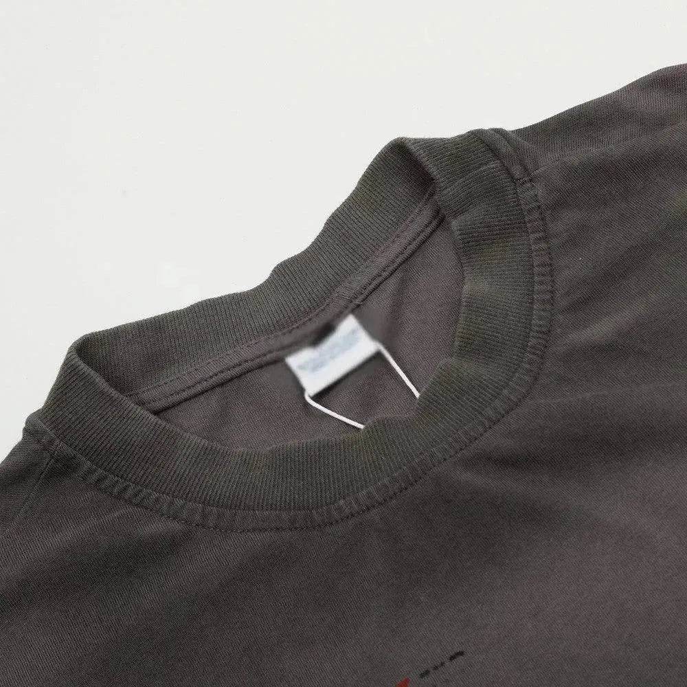 Spray Painting Do Dirty Old Letter Print Short-sleeve - EX-STOCK Canada