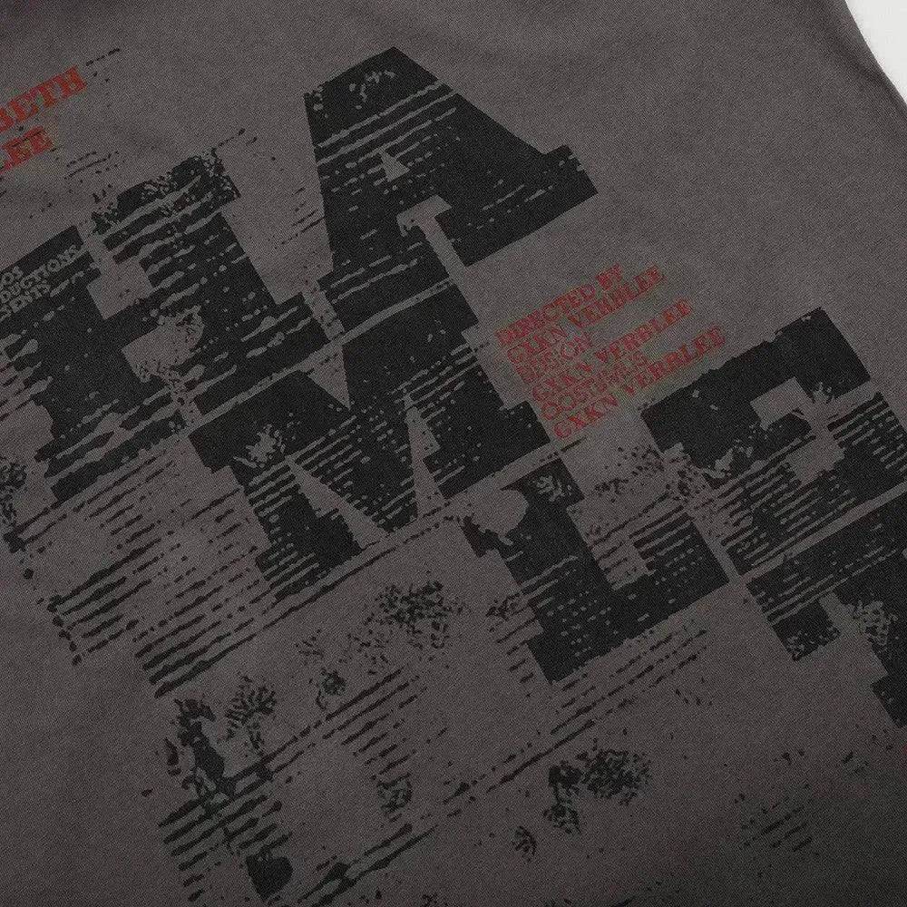 Spray Painting Do Dirty Old Letter Print Short-sleeve - EX-STOCK Canada