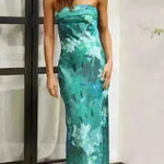 Spring And Summer New European And American Elegant Socialite Sleeveless Backless Tube Top Dress Women - EX-STOCK CANADA