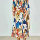 Spring NEW Long Casual Long Sleeve V-neck Printed Beach Long Flowy Dress - EX-STOCK CANADA