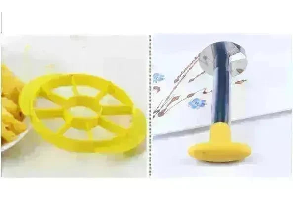 Stainless Steel Easy to use Pineapple Peeler & Cutter & Corer Slicer - EX-STOCK CANADA