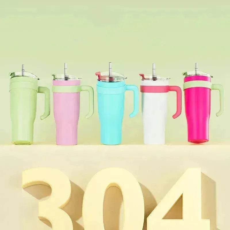 Stainless Steel Large Capacity Vacuum Insulated Straw Cup - EX-STOCK Canada