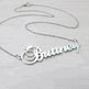 Stainless steel name letter custom crown necklace metal jewelry - EX-STOCK CANADA