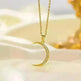 Stainless Steel Necklace Women's Fashion Copper-plated Gold Pendant Clavicle Chain For Mother Girlfriend Gift - EX-STOCK CANADA