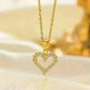 Stainless Steel Necklace Women's Fashion Copper-plated Gold Pendant Clavicle Chain For Mother Girlfriend Gift - EX-STOCK CANADA