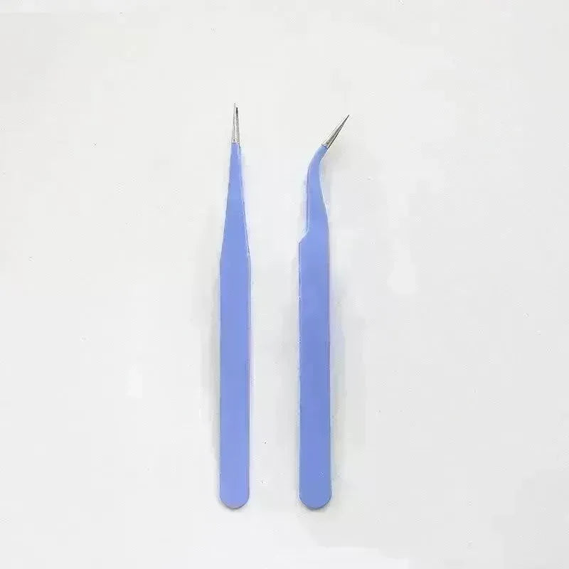 Stainless Steel Tweezers Macaron Colored Handbook And Paper Tape - EX-STOCK CANADA