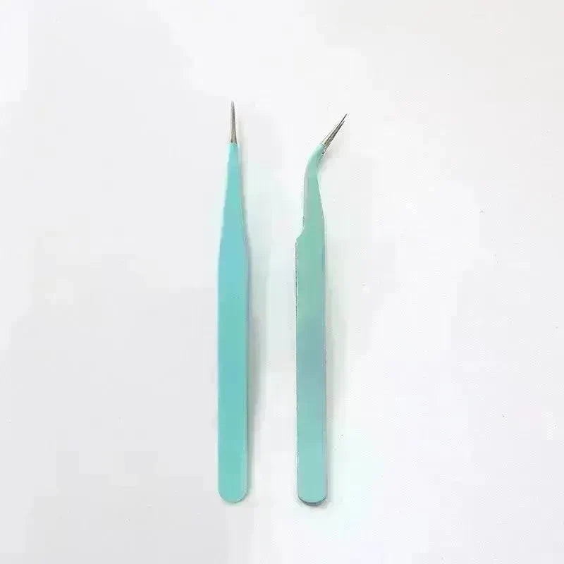 Stainless Steel Tweezers Macaron Colored Handbook And Paper Tape - EX-STOCK CANADA