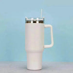 Stainless Steel Water Tumbler 40 Oz Cup Handle Straw Insulated Bottle Dupe Mug - EX-STOCK Canada