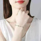 Sterling Silver Heartbeat Crystal Bracelet Female Lightning Silver Bracelet for Women - EX-STOCK CANADA