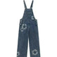 Straight Leg Wide Leg Denim Strap Pants - EX-STOCK CANADA