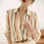 Striped Shirt Top For Women - EX-STOCK CANADA