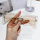 Stylish Beach Jelly Color Square Frame Sunglasses - EX-STOCK Canada