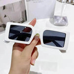 Stylish Beach Jelly Color Square Frame Sunglasses - EX-STOCK Canada