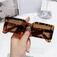 Stylish Beach Jelly Color Square Frame Sunglasses - EX-STOCK Canada