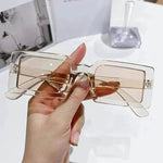 Stylish Beach Jelly Color Square Frame Sunglasses - EX-STOCK Canada