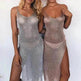 Summer Beach Wear Knitting Swimwear Mesh Beach Dress - EX-STOCK Canada
