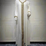 Summer Bronzing Arab Dubai Gown - EX-STOCK Canada