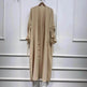 Muslim Dubai Middle East Arab Turkey Stitching Sleeved Abaya Jacket Dress - EX-STOCK Canada