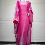 Fashion Satin Waist Muslim Abaya Dress for Arab Dubai Turkey Middle East Women - EX-STOCK Canada