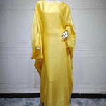 Fashion Satin Waist Muslim Abaya Dress for Arab Dubai Turkey Middle East Women - EX-STOCK Canada