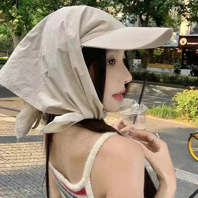 Summer Japanese Outdoor UV-proof Neck Protection Sun-shade Sun Protection Hat - EX-STOCK Canada