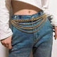 Summer Jewelry Hot Pants Chain Multilayer Chain Gold Fashion Jeans Hip Hop Punk Street Shooting Accessories Waist Chain Women - EX-STOCK CANADA