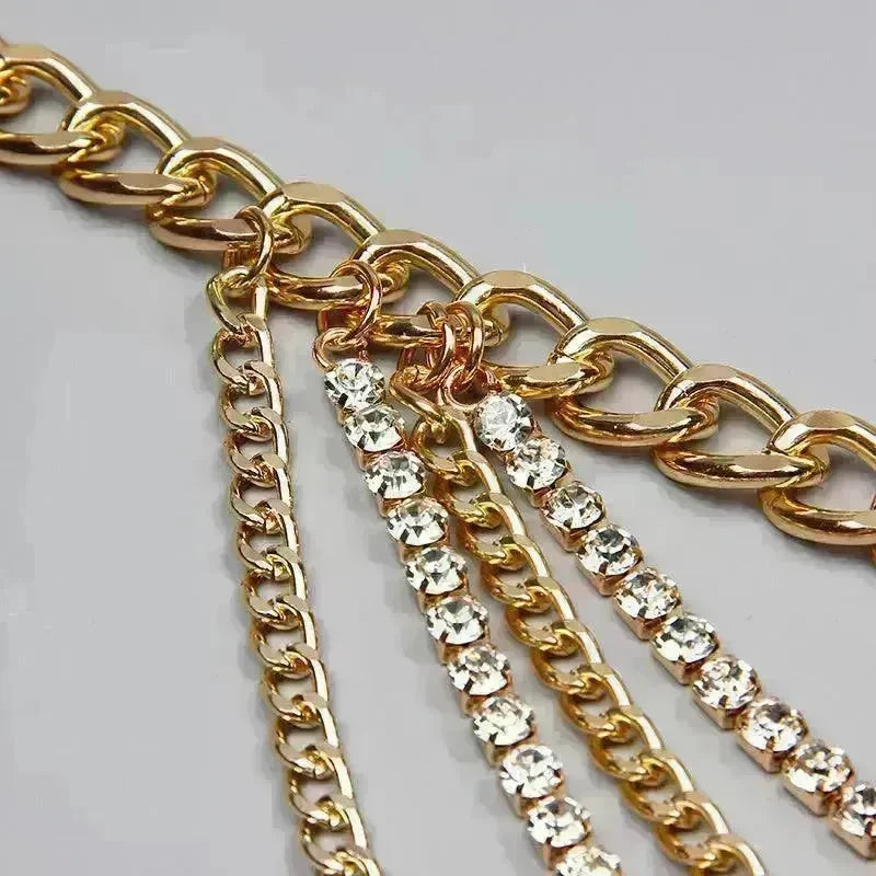 Summer Jewelry Hot Pants Chain Multilayer Chain Gold Fashion Jeans Hip Hop Punk Street Shooting Accessories Waist Chain Women - EX-STOCK CANADA