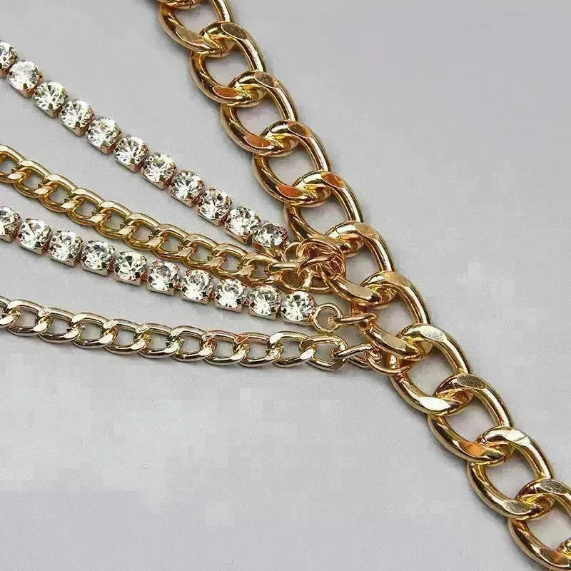 Summer Jewelry Hot Pants Chain Multilayer Chain Gold Fashion Jeans Hip Hop Punk Street Shooting Accessories Waist Chain Women - EX-STOCK CANADA