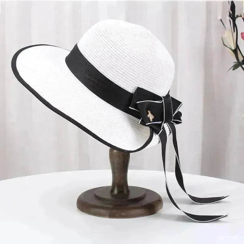 Summer Korean Bowknot Straw Hat - EX-STOCK Canada
