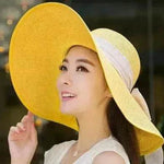 Summer Korean version of the tide hat female folding summer beach hat sun hat - EX-STOCK Canada