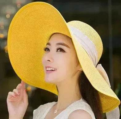 Summer Korean version of the tide hat female folding summer beach hat sun hat - EX-STOCK Canada