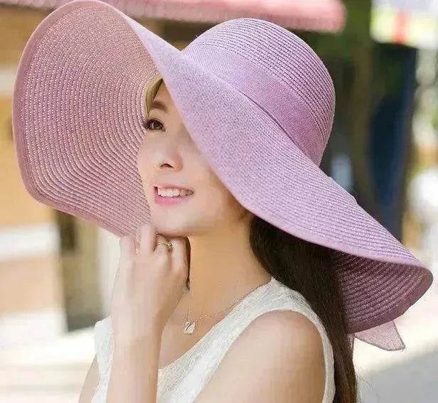 Summer Korean version of the tide hat female folding summer beach hat sun hat - EX-STOCK Canada