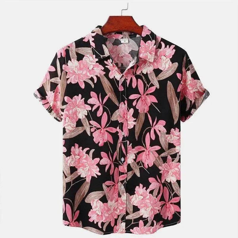Summer Men's Hawaiian 3D Digital Printing Shirt Short Sleeve - EX-STOCK Canada