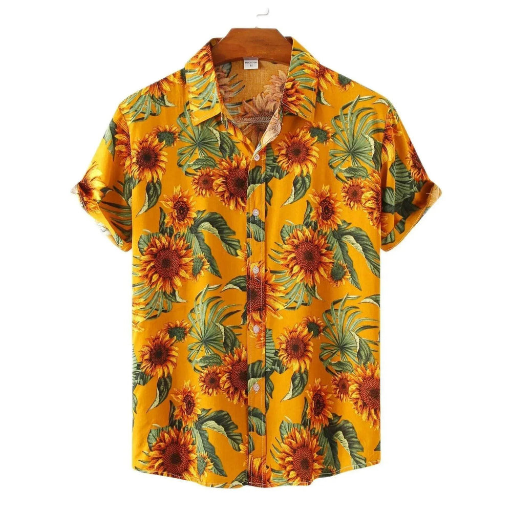 Summer Men's Hawaiian 3D Digital Printing Shirt Short Sleeve - EX-STOCK Canada