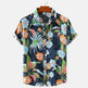 Summer Men's Hawaiian 3D Digital Printing Shirt Short Sleeve - EX-STOCK Canada