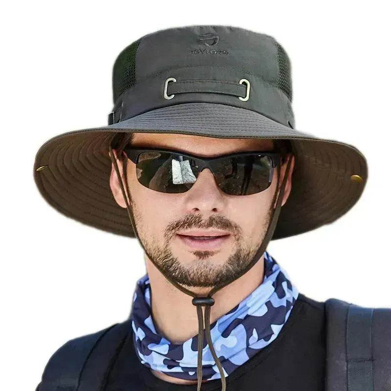 Summer Mesh Breathable Outdoor Fishing Mountaineering Sun Hat - EX-STOCK Canada