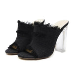 summer new jeans, high heels, fish mouth sandals, shoes, and toes with crystal high heels. - EX-STOCK Canada