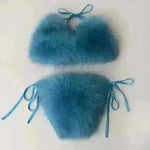 Summer New Underwear Fox Fur Solid Color Split - EX-STOCK CANADA