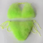Summer New Underwear Fox Fur Solid Color Split - EX-STOCK CANADA